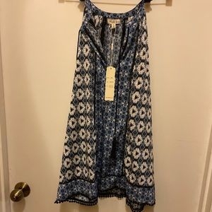 Blue and white blouse  tank
